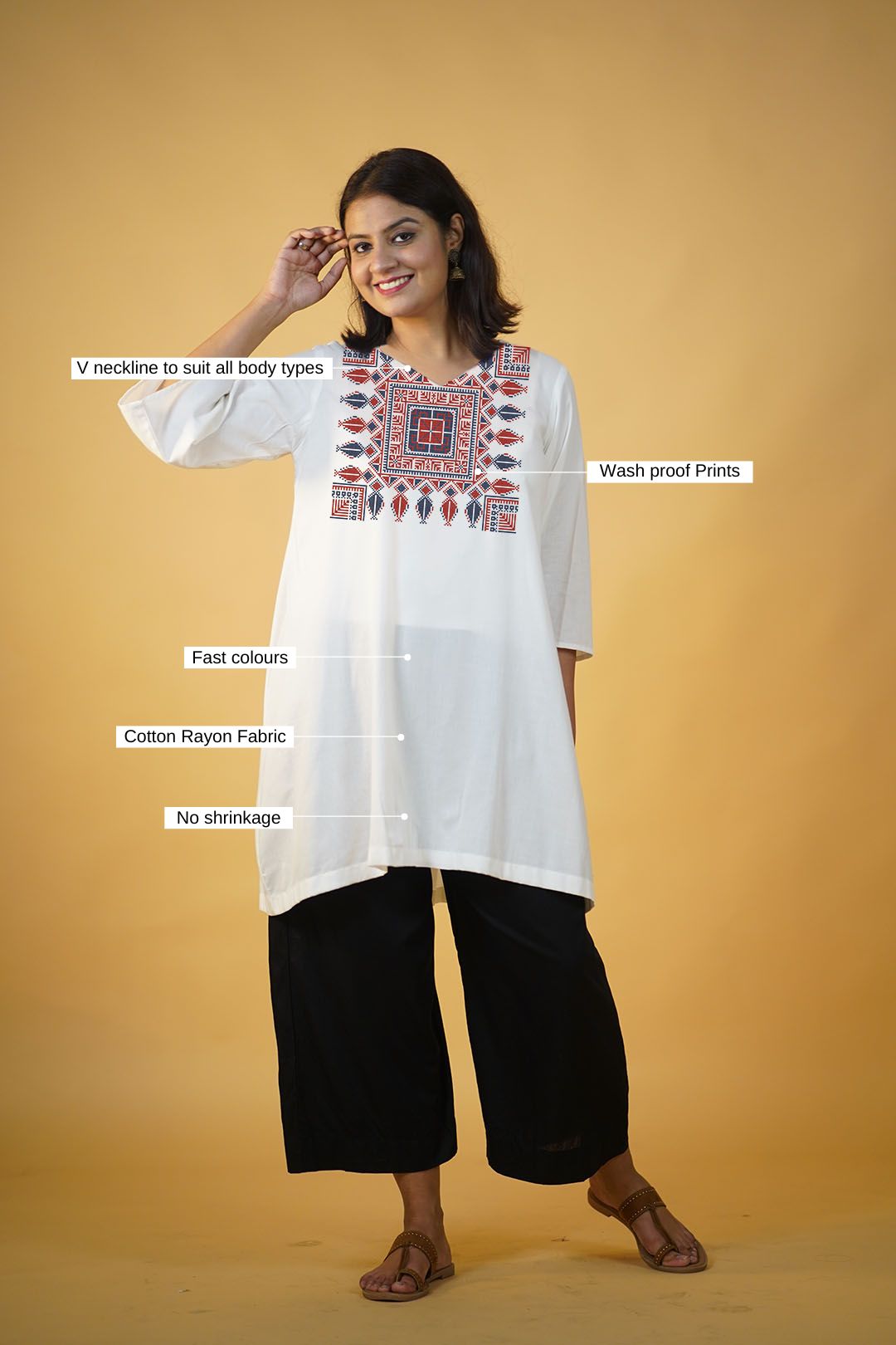 Buy online Women's Straight Kurta from Kurta Kurtis for Women by Amit  Textile for ₹959 at 37% off | 2024 Limeroad.com